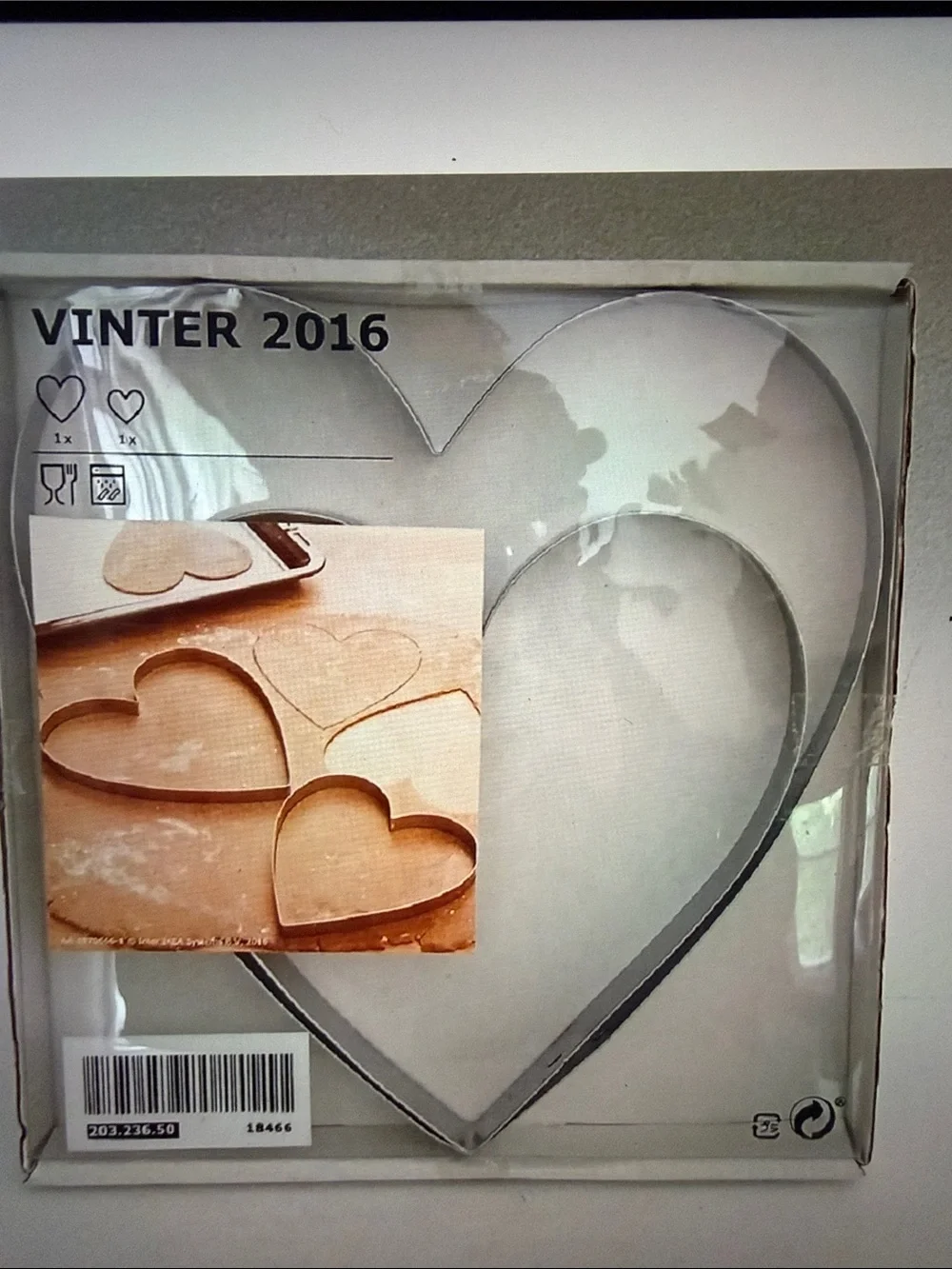 Large Silver Heart-Shaped Cookie Cutter Set